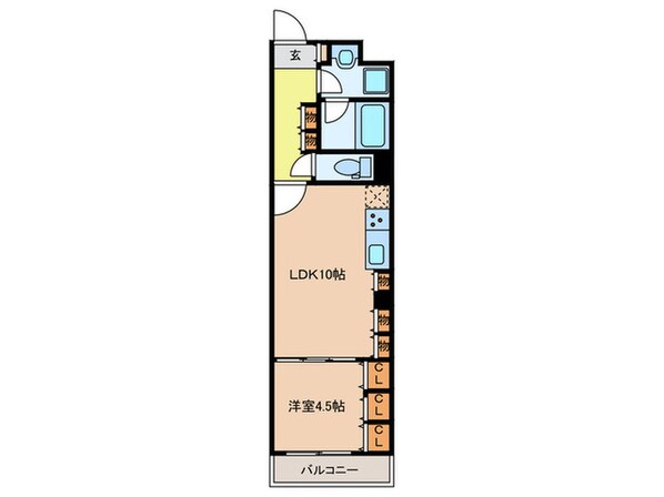 シティハウス名駅那古野（1502）の物件間取画像